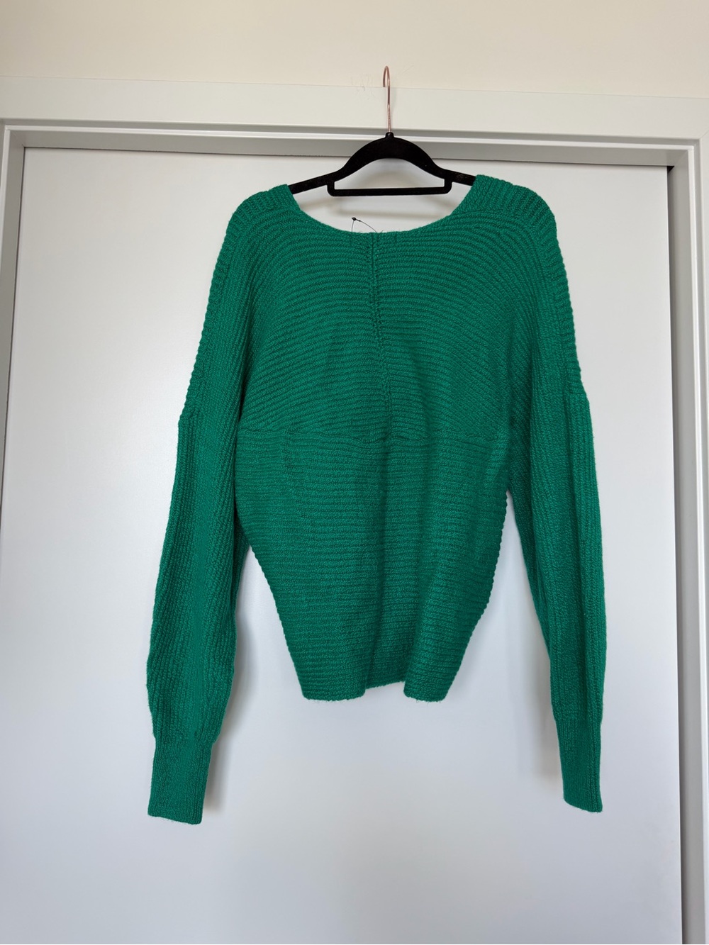Banana Republic Emerald Green Wrap-Style Sweater - Picture 2 of 3